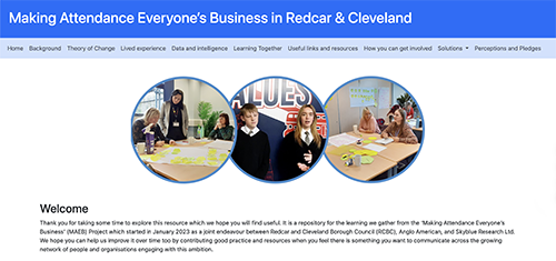 Attendance microsite screenshot