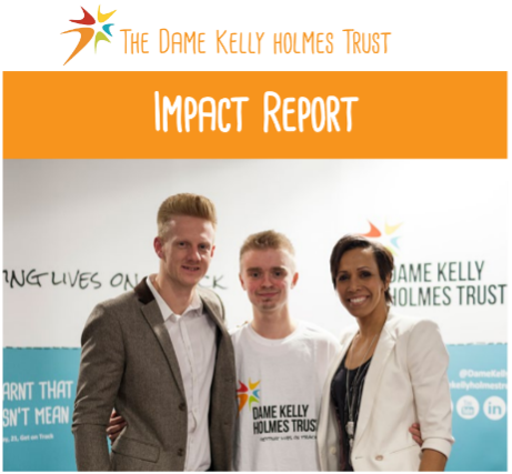 Dame Kelly Holmes Trust Impact Report home front cover