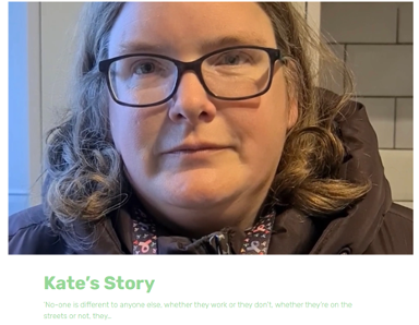 Screenshot from Kate's story video