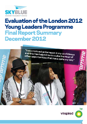 London 2012 Young Leaders evaluation front page